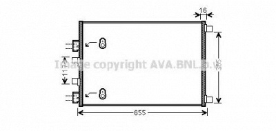 AVA QUALITY COOLING rt5422 -  Конденсатор, кондиционер